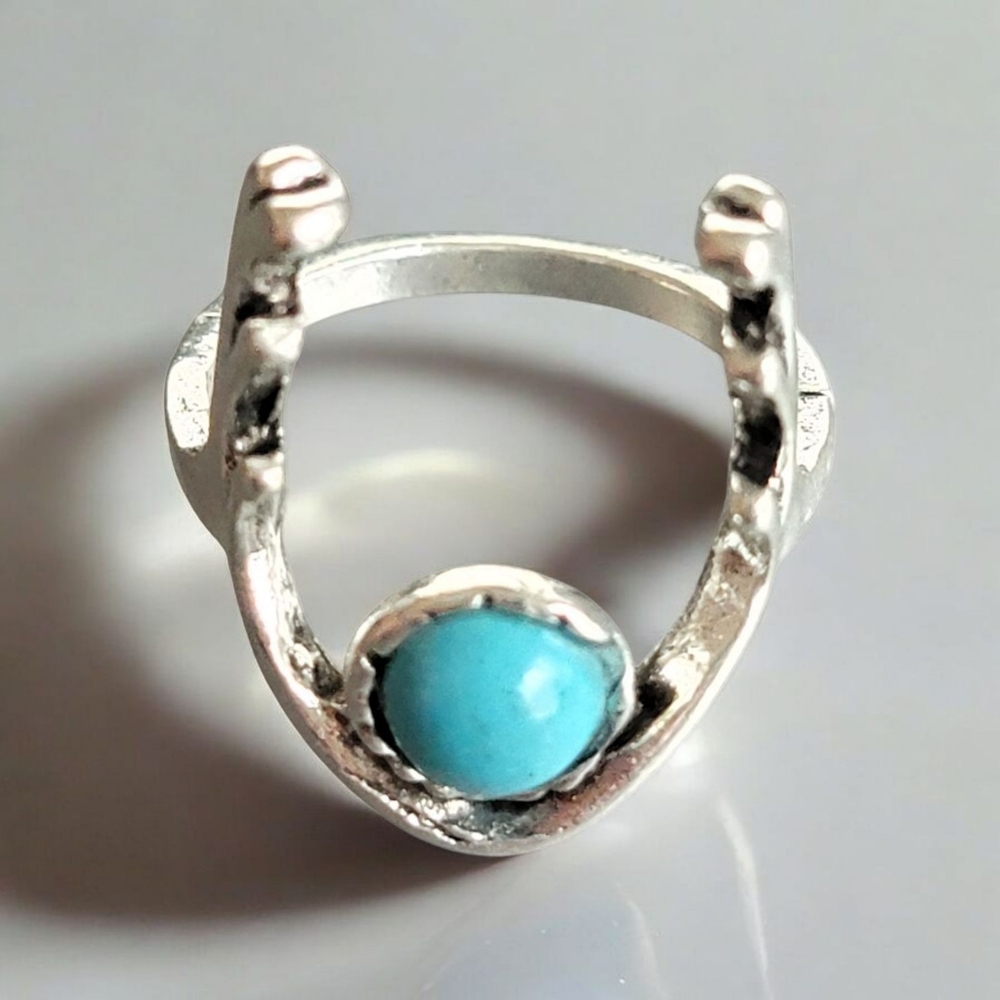 Silver Ring with Turquoise Stone